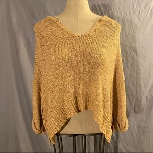 Gold 3/4 sleeve sweater
